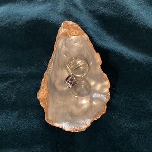 Handmade Oyster Shell Jewelry Dish